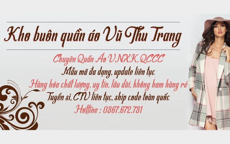 kho buôn quần áo quảng châu Vũ Thu Trang