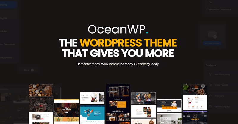 theme oceanwp có hiệu năng ổn định