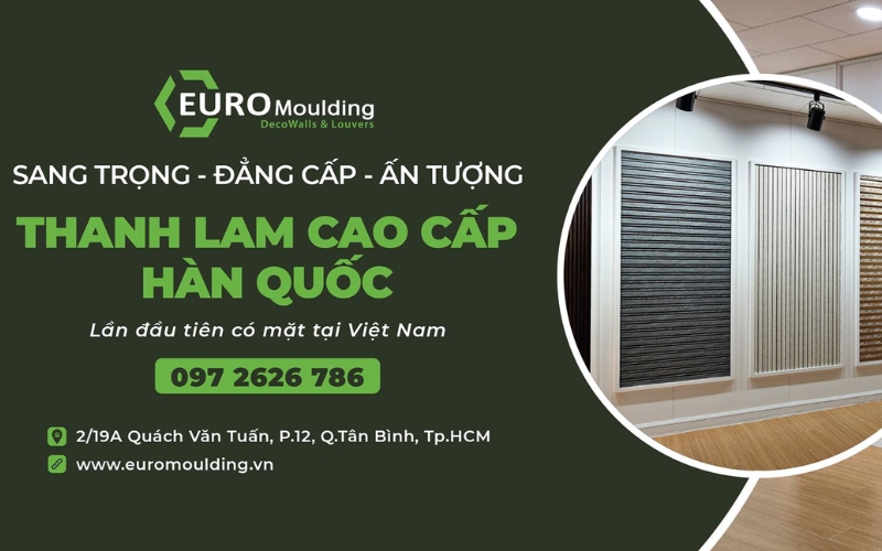 euro moulding đơn vị cung cấp thanh lam giả gỗ