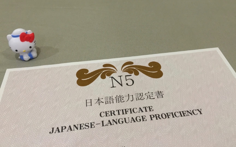 cấp độ tiếng Nhật N5