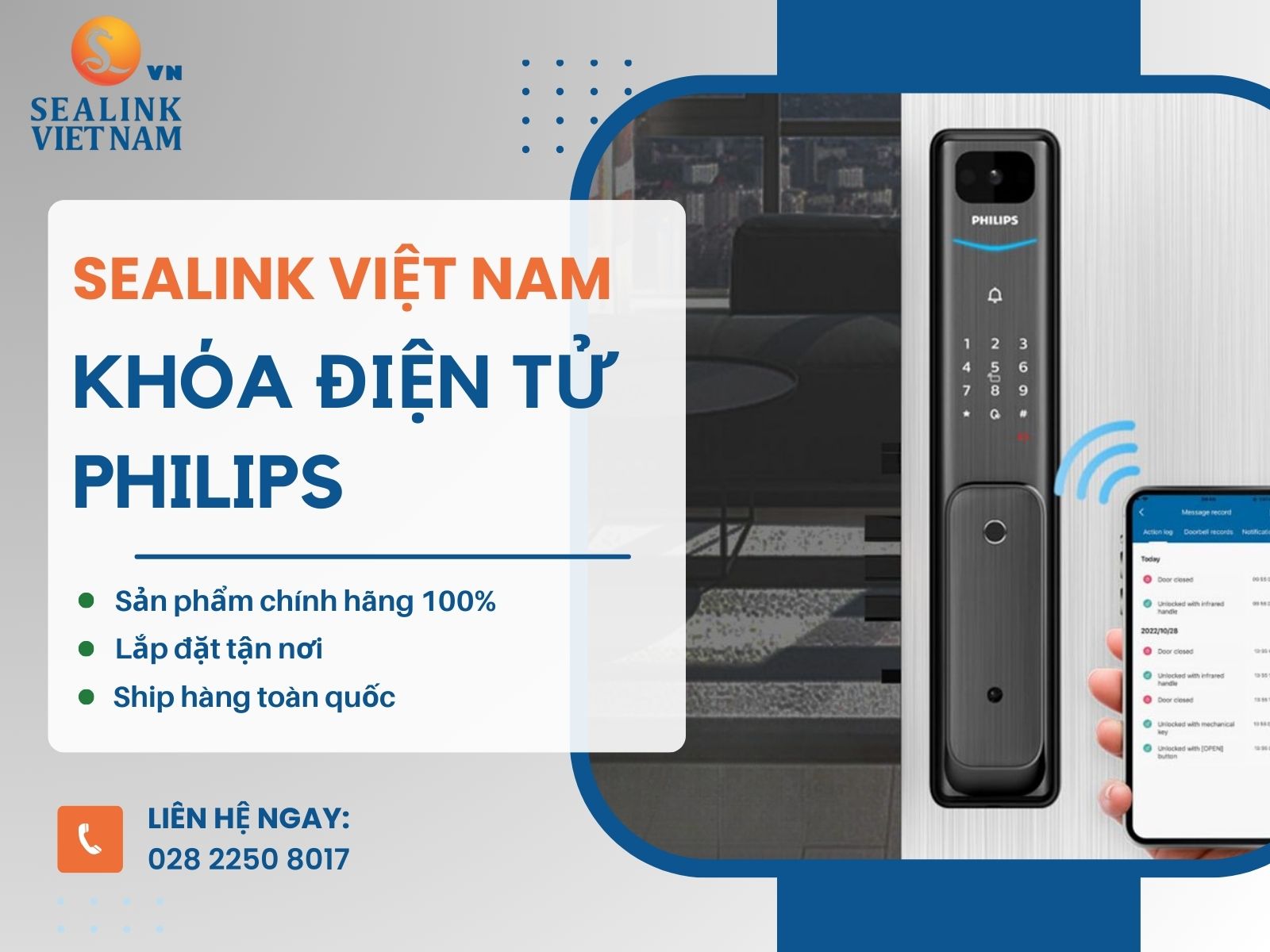 Mua khóa cửa Philips chính hãng tại TICKLOCK Việt Nam